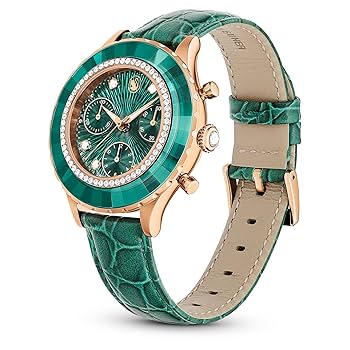 Buy Swarovski Leather Analog Rose Gold Dial Women's Watch